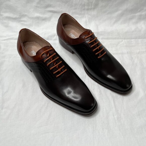 Stacy Adams Mens Shoes Halloway Plain Toe Oxford Brown Leather 7 M main image 4
